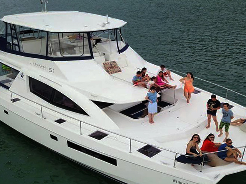Luxury Power Catamaran Sanyati Private Day Trip Phuket